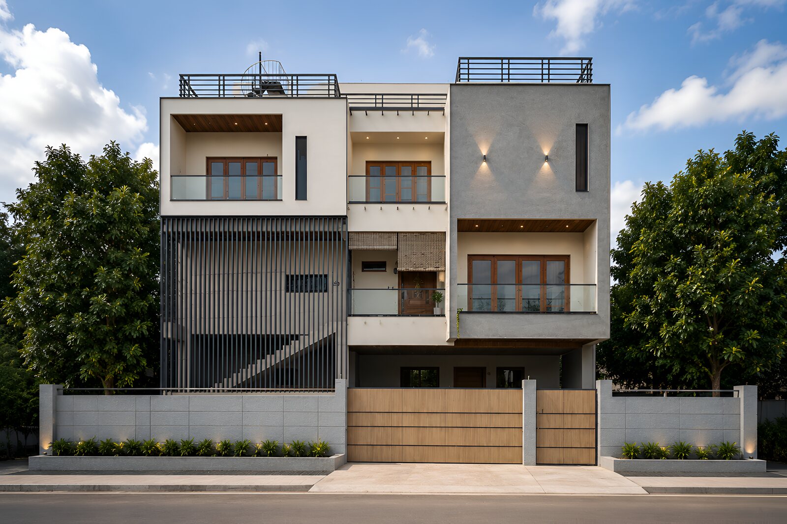 Oculus House, the street facade at Rajahmundry.