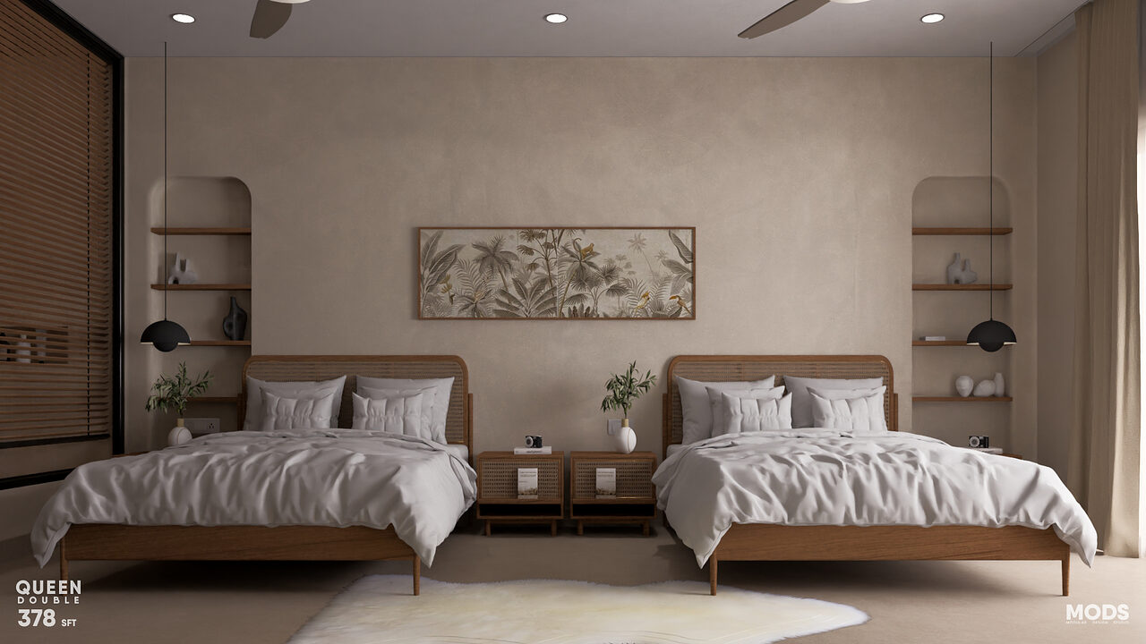A queen suite.
